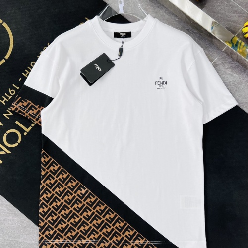 Fendi T-Shirts Short Sleeved For Men #1095662 $56.00 USD, Wholesale Replica Fendi T-Shirts