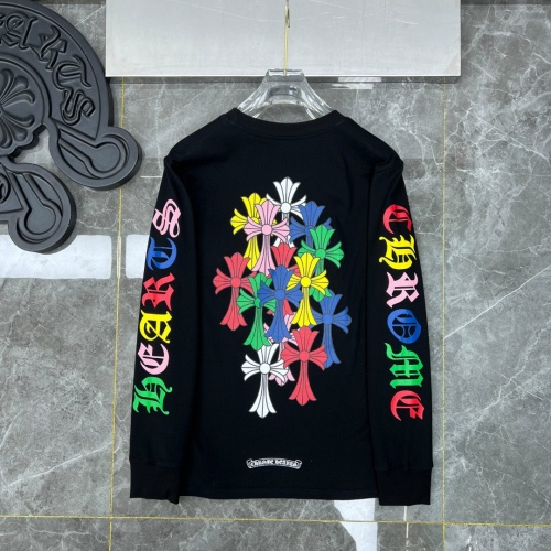 Replica Chrome Hearts T-Shirts Long Sleeved For Unisex #1095828 $34.00 USD for Wholesale