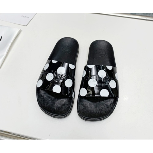 Replica Balmain Slippers For Women #1096652 $72.00 USD for Wholesale