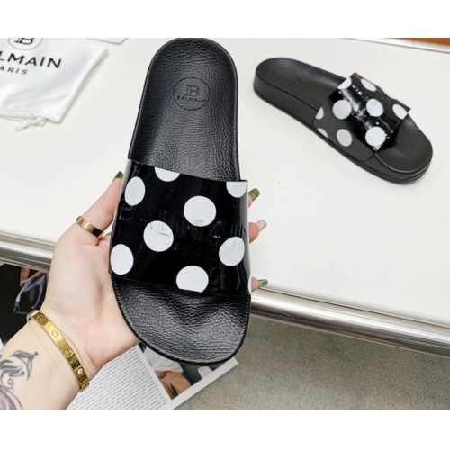 Replica Balmain Slippers For Women #1096652 $72.00 USD for Wholesale