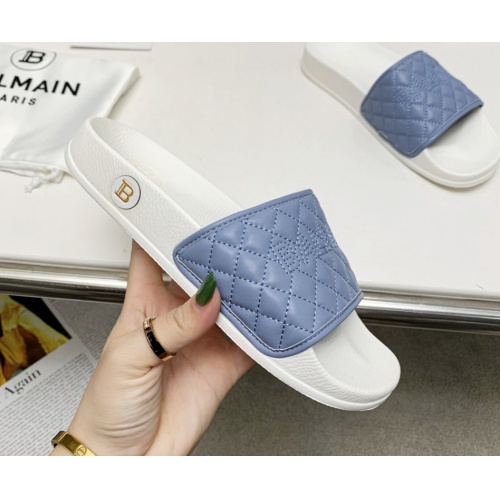 Replica Balmain Slippers For Women #1096656 $72.00 USD for Wholesale