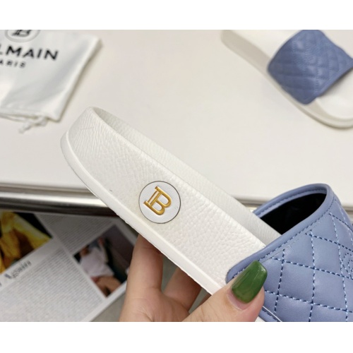 Replica Balmain Slippers For Women #1096656 $72.00 USD for Wholesale