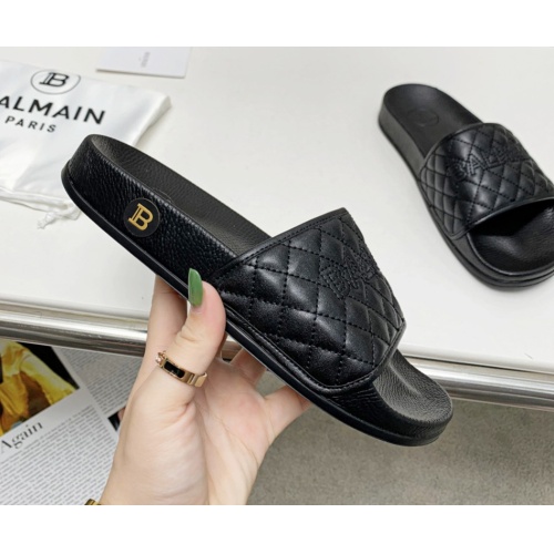 Replica Balmain Slippers For Women #1096658 $72.00 USD for Wholesale