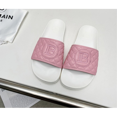 Replica Balmain Slippers For Women #1096660 $72.00 USD for Wholesale