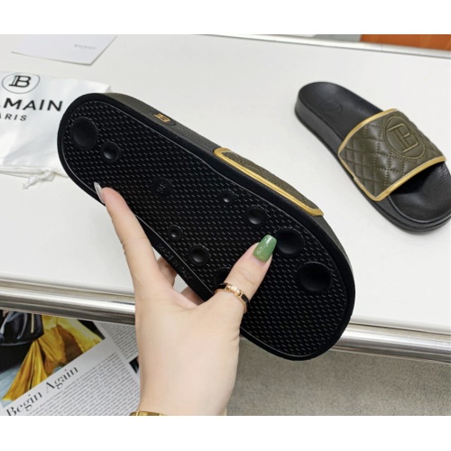 Replica Balmain Slippers For Women #1096661 $72.00 USD for Wholesale