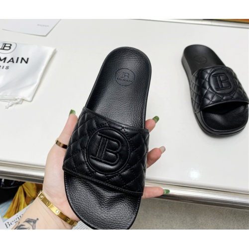 Replica Balmain Slippers For Women #1096662 $72.00 USD for Wholesale