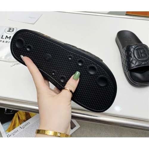 Replica Balmain Slippers For Women #1096662 $72.00 USD for Wholesale