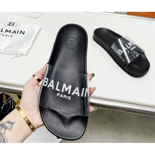 Replica Balmain Slippers For Women #1096663 $72.00 USD for Wholesale