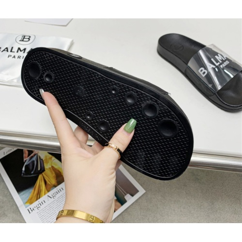 Replica Balmain Slippers For Women #1096663 $72.00 USD for Wholesale