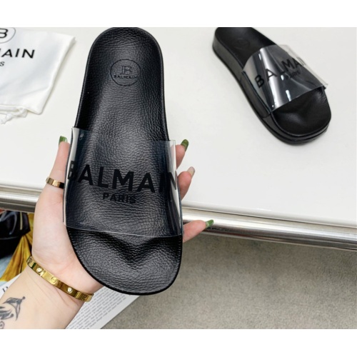 Replica Balmain Slippers For Women #1096664 $72.00 USD for Wholesale