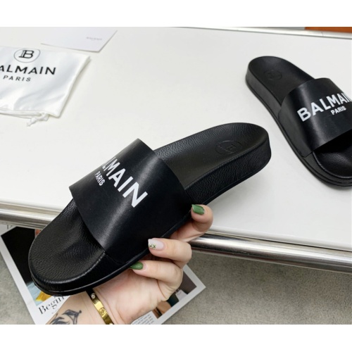 Replica Balmain Slippers For Women #1096665 $72.00 USD for Wholesale
