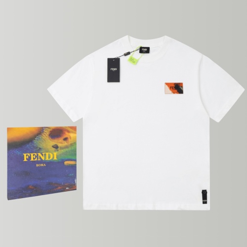 Fendi T-Shirts Short Sleeved For Unisex #1097130 $40.00 USD, Wholesale Replica Fendi T-Shirts