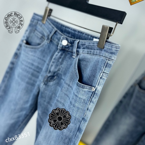 Replica Chrome Hearts Jeans For Men #1097239 $48.00 USD for Wholesale