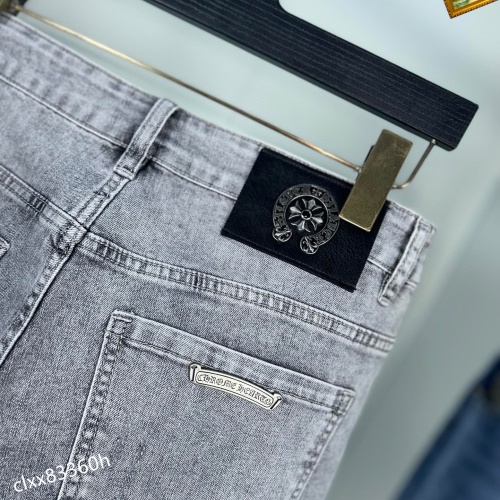 Replica Chrome Hearts Jeans For Men #1097244 $48.00 USD for Wholesale