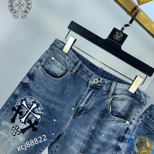 Replica Chrome Hearts Jeans For Men #1097248 $48.00 USD for Wholesale