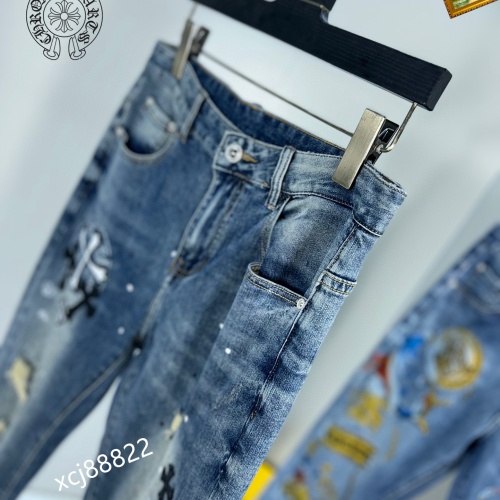 Replica Chrome Hearts Jeans For Men #1097248 $48.00 USD for Wholesale