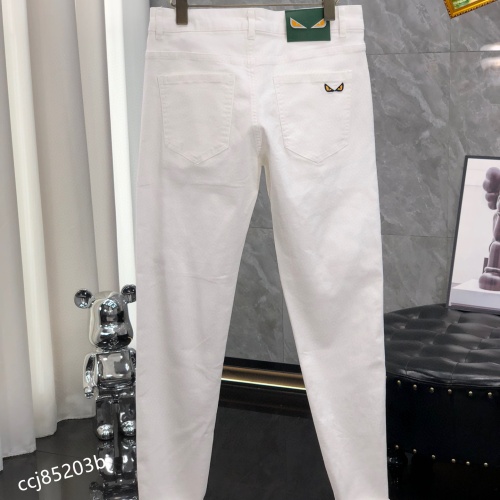 Replica Fendi Jeans For Men #1097268 $48.00 USD for Wholesale