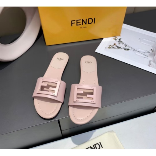 Replica Fendi Slippers For Women #1097385 $76.00 USD for Wholesale