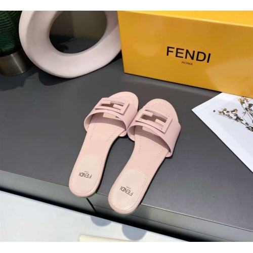 Replica Fendi Slippers For Women #1097385 $76.00 USD for Wholesale