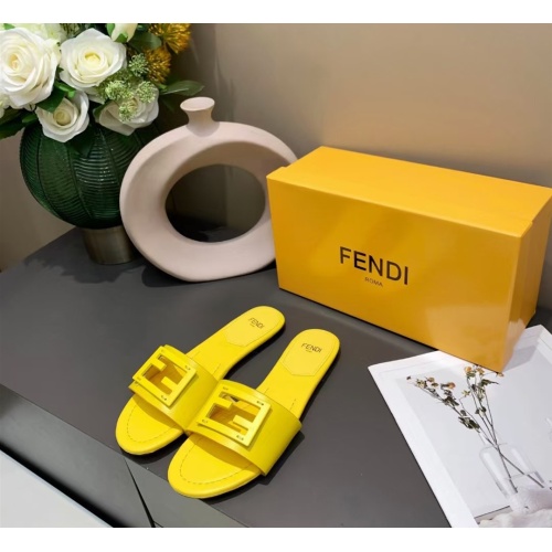 Fendi Slippers For Women #1097386 $76.00 USD, Wholesale Replica Fendi Slippers