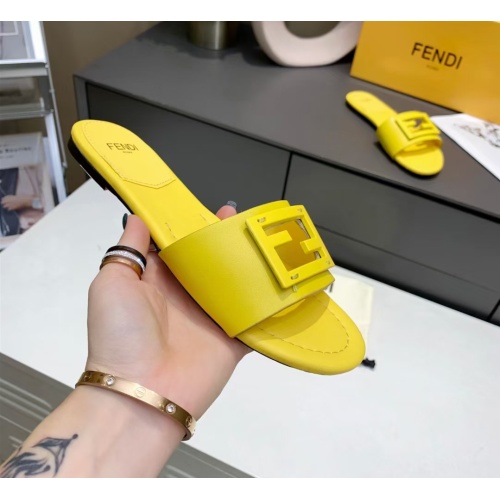 Replica Fendi Slippers For Women #1097386 $76.00 USD for Wholesale