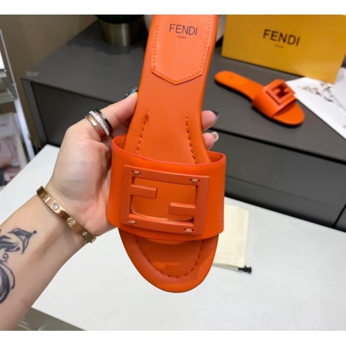 Replica Fendi Slippers For Women #1097387 $76.00 USD for Wholesale