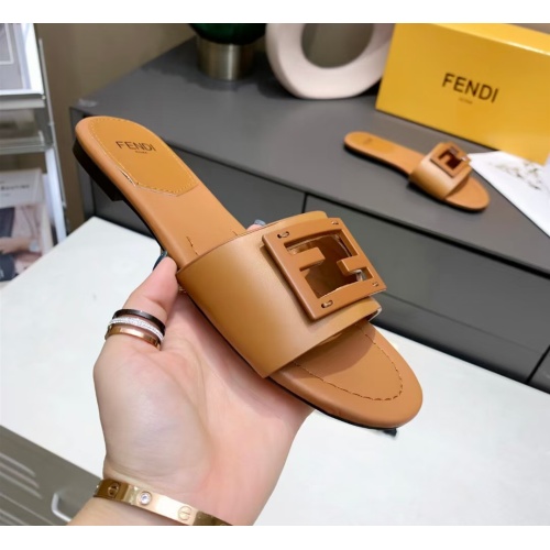 Replica Fendi Slippers For Women #1097388 $76.00 USD for Wholesale