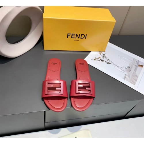 Replica Fendi Slippers For Women #1097389 $76.00 USD for Wholesale