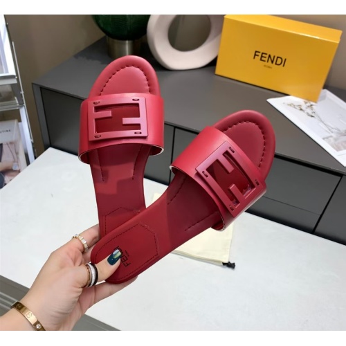Replica Fendi Slippers For Women #1097389 $76.00 USD for Wholesale