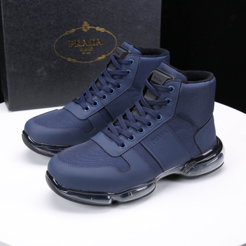 Prada High Top Shoes For Men #1097448 $102.00 USD, Wholesale Replica Prada High Top Shoes