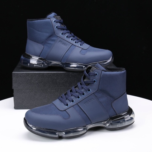 Replica Prada High Top Shoes For Men #1097448 $102.00 USD for Wholesale