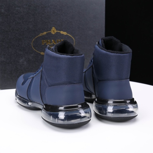Replica Prada High Top Shoes For Men #1097448 $102.00 USD for Wholesale