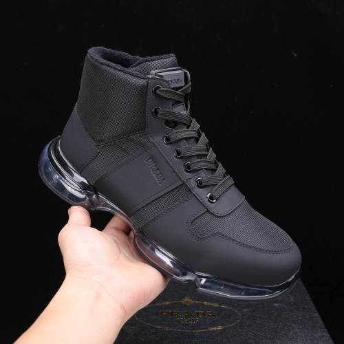 Replica Prada High Top Shoes For Men #1097449 $102.00 USD for Wholesale