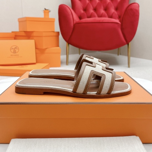 Replica Hermes Slippers For Women #1097489 $100.00 USD for Wholesale