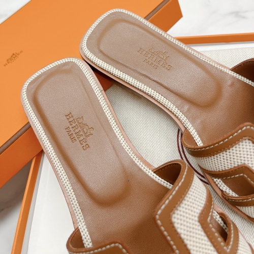 Replica Hermes Slippers For Women #1097489 $100.00 USD for Wholesale
