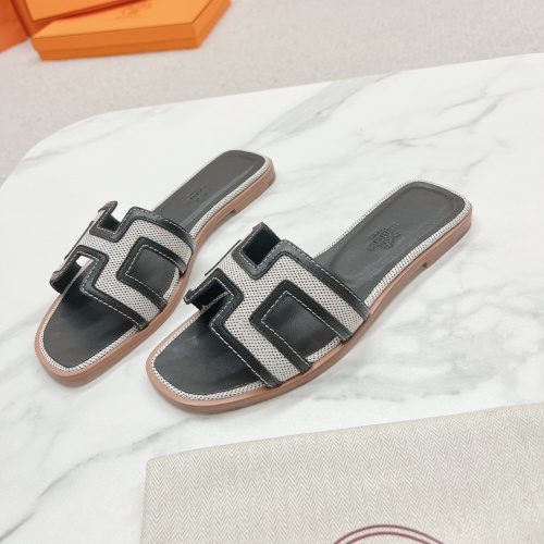 Replica Hermes Slippers For Women #1097491 $100.00 USD for Wholesale