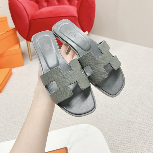 Replica Hermes Slippers For Women #1097493 $100.00 USD for Wholesale