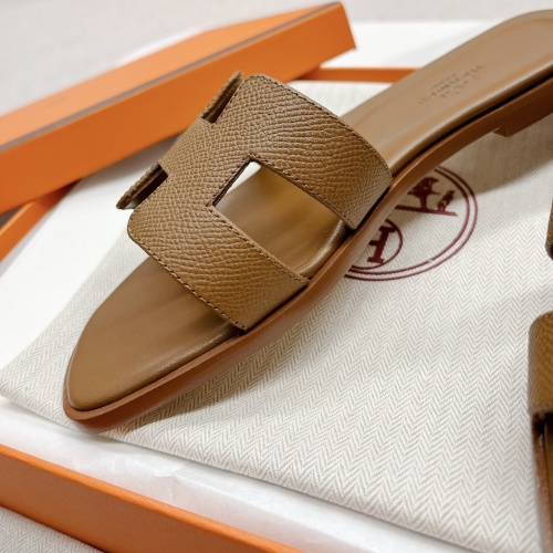 Replica Hermes Slippers For Women #1097494 $100.00 USD for Wholesale