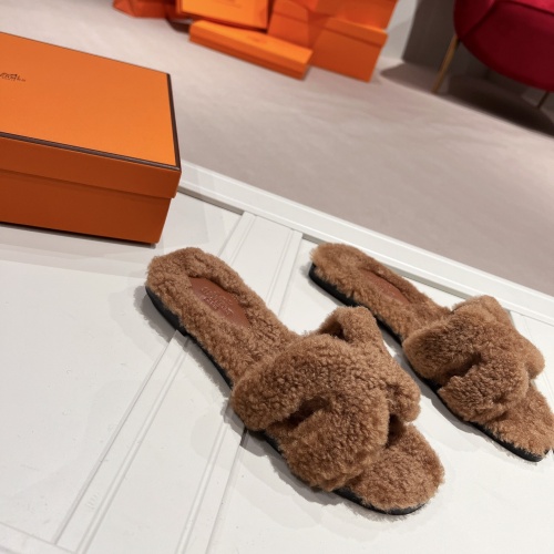 Replica Hermes Slippers For Women #1097542 $105.00 USD for Wholesale
