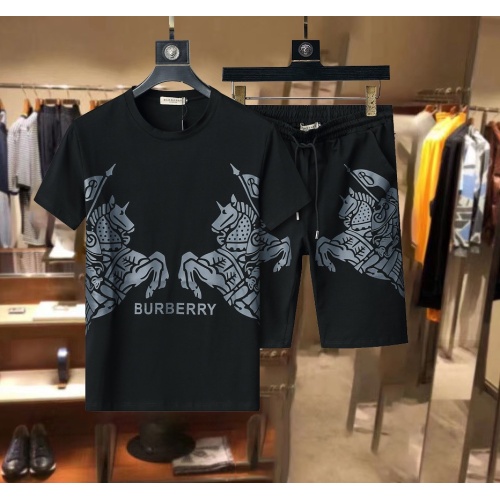 Burberry Tracksuits Short Sleeved For Men #1097556 $48.00 USD, Wholesale Replica Burberry Tracksuits