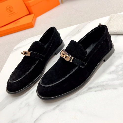 Hermes Leather Shoes For Women #1097642 $118.00 USD, Wholesale Replica Hermes Leather Shoes