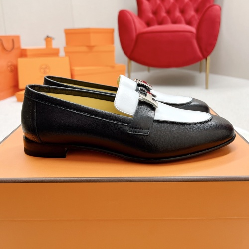 Replica Hermes Leather Shoes For Women #1097644 $125.00 USD for Wholesale