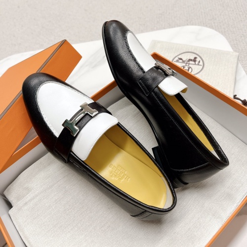 Replica Hermes Leather Shoes For Women #1097644 $125.00 USD for Wholesale