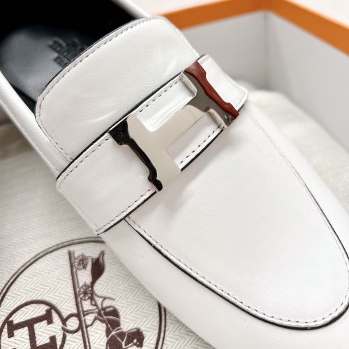 Replica Hermes Leather Shoes For Women #1097645 $125.00 USD for Wholesale