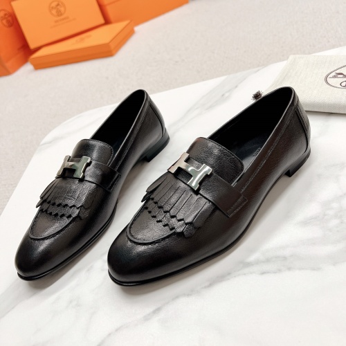 Hermes Leather Shoes For Women #1097653 $125.00 USD, Wholesale Replica Hermes Leather Shoes
