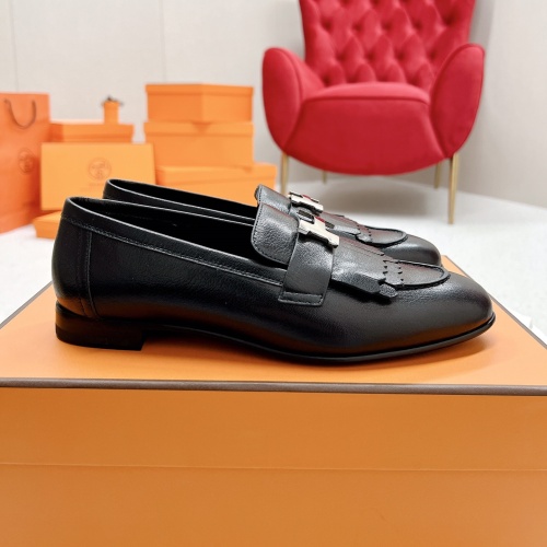 Replica Hermes Leather Shoes For Women #1097653 $125.00 USD for Wholesale