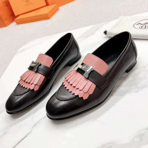 Hermes Leather Shoes For Women #1097654 $125.00 USD, Wholesale Replica Hermes Leather Shoes