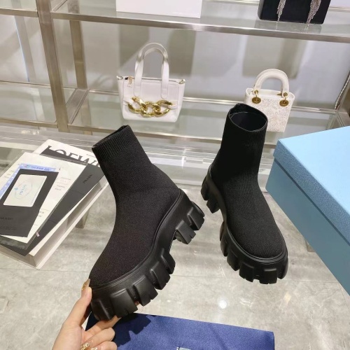 Replica Prada Boots For Women #1097656 $85.00 USD for Wholesale