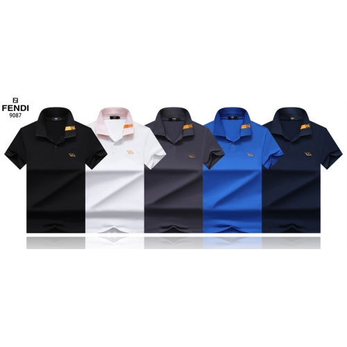 Replica Fendi T-Shirts Short Sleeved For Men #1097675 $29.00 USD for Wholesale