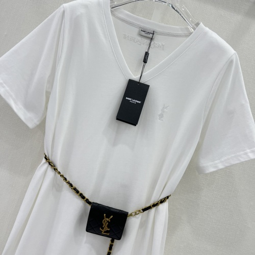 Replica Yves Saint Laurent Dresses Short Sleeved For Women #1097807 $85.00 USD for Wholesale